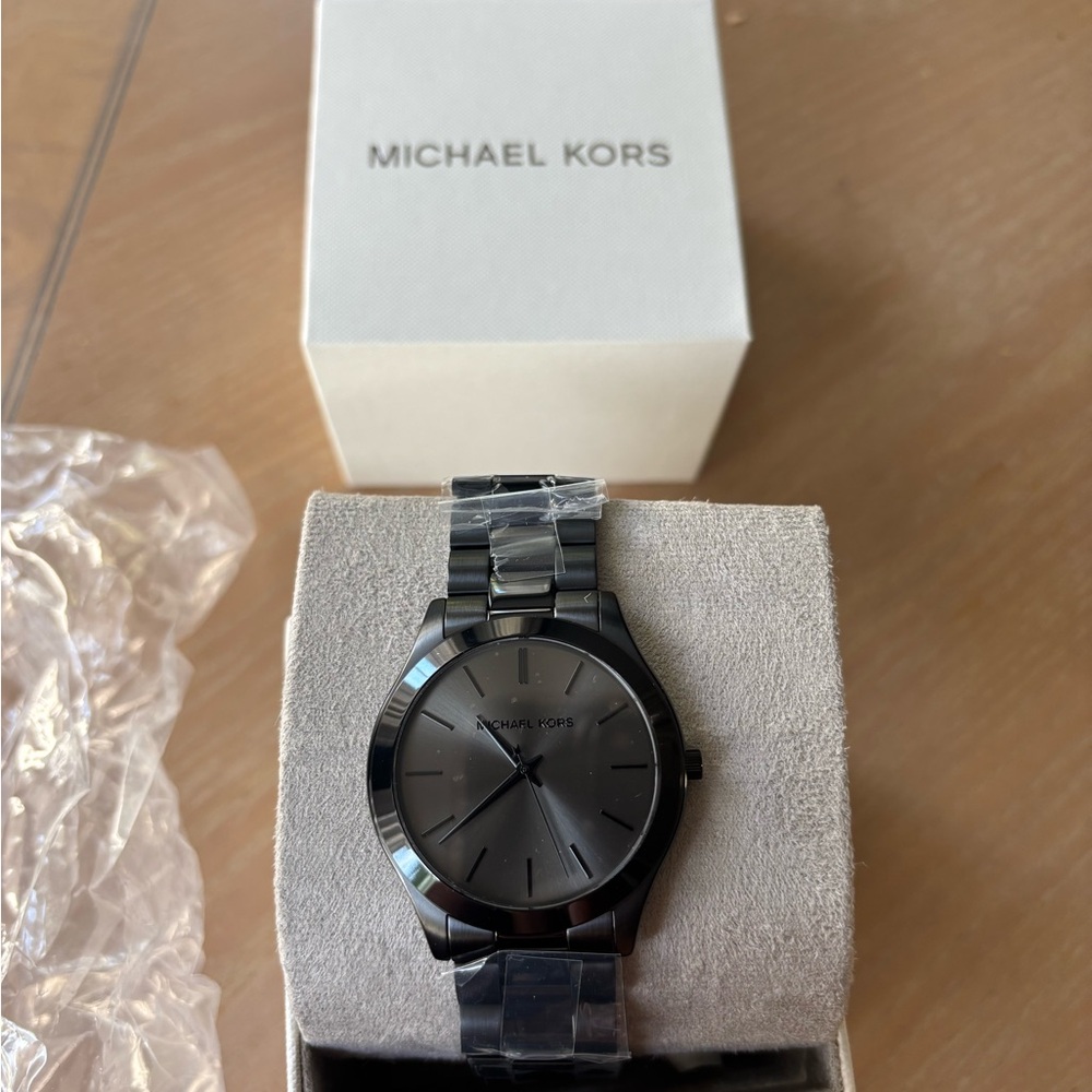 Michael Kors Glossy Black Bracelet Watch